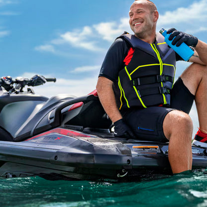 Side view of Sea-Doo GTR-X 300 personal watercraft with sporty design