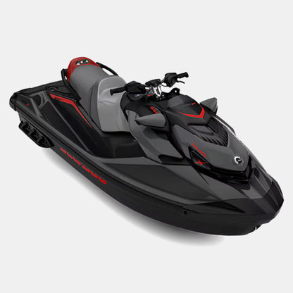 Front angle of Sea-Doo GTR-X 300 showing bold styling and handlebars